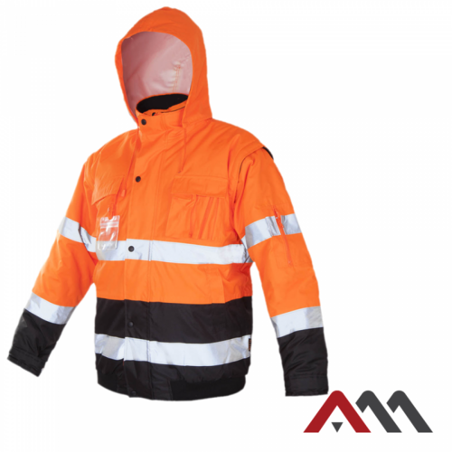 Kurtka robocza ocieplana zimowa FLASH SHORT-B Pomarańczowa rozm.M 2